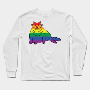 Pride Chonk Cat Long Sleeve T-Shirt